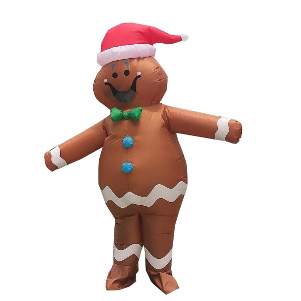 8ft Christmas Inflatable Gingerbread Man Yard Decorations