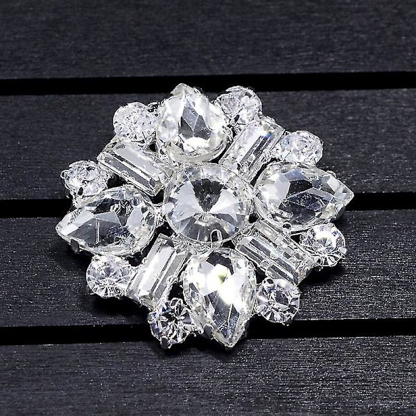 Modeshow Crystal Sko Spænder Rhinestone Sko Klips DIY Sko Dekoration Tilbehør Til Bryllup Brud Kvinder (Style 4)