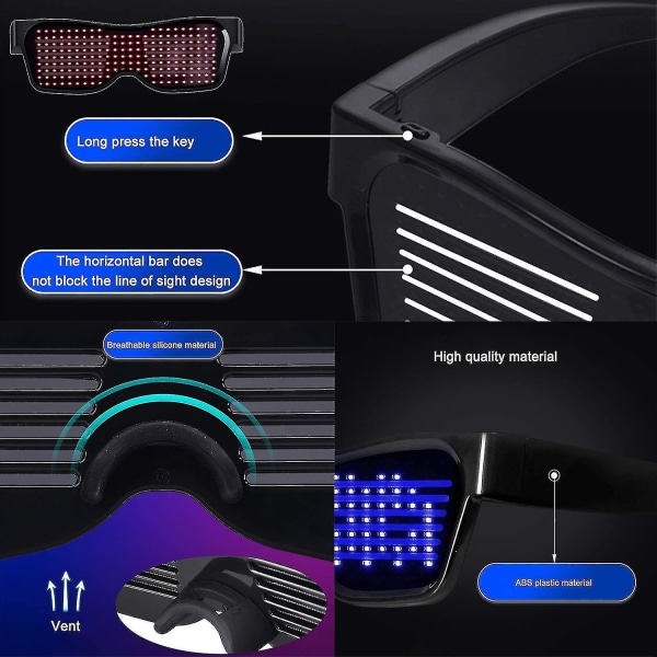 LED Party Bluetooth Neon Glasögon