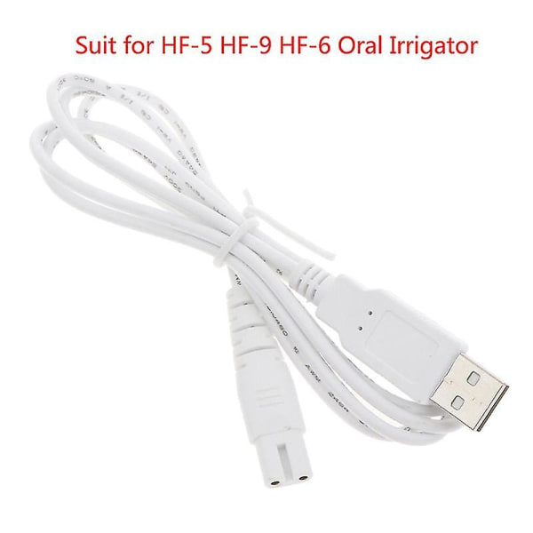 USB-kabel ladekabel passer HF-5 HF-9 HF-6 Oral Irrigator Tanntråd