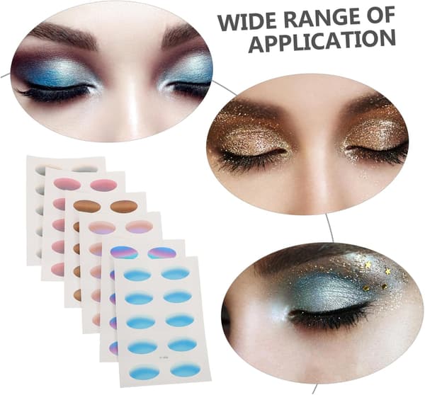 6 ark øjenskyggemærkater til kvinder Gradient midlertidig øjenmakeup Letvægts åndbart design