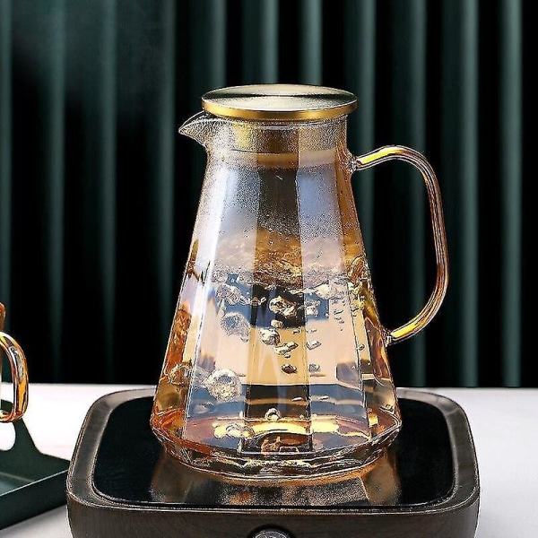 1,8 litran värikäs lasinen vedenkeitin, lämmönkestävä suuri teekannu 6c81 |  Fyndiq