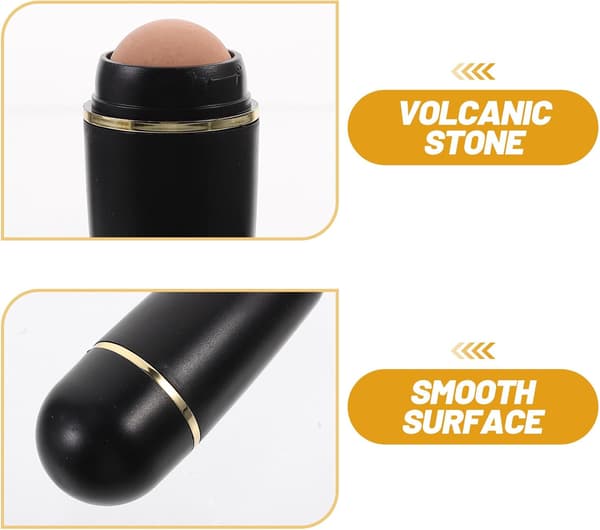4 stk vulkansk stein mini oljeabsorberende kuler ansiktsoljeabsorberende kule