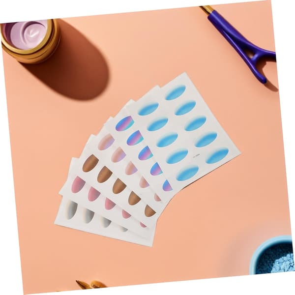 6 ark øjenskyggemærkater til kvinder Gradient midlertidig øjenmakeup Letvægts åndbart design