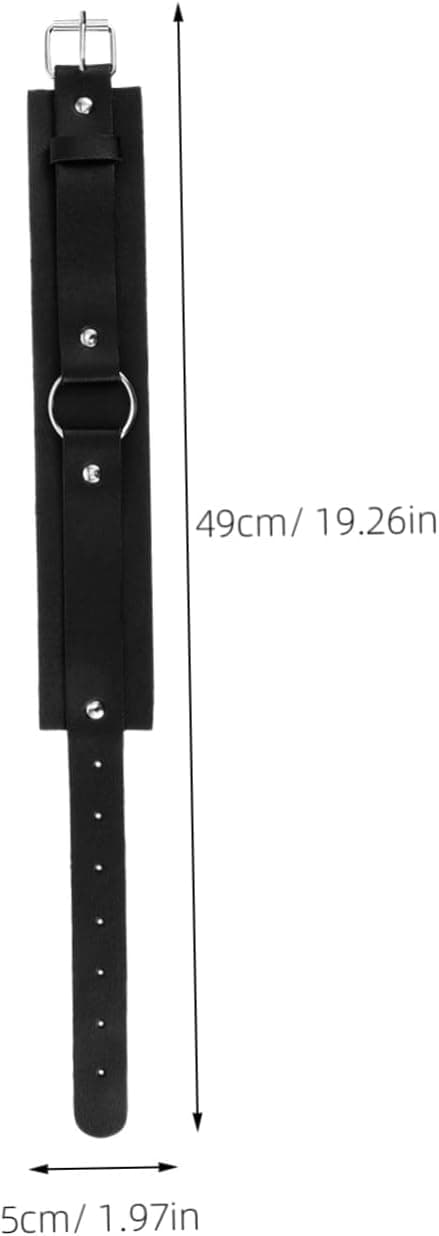 Läderarmband 2-delat set Svarta läderärmhållare Elastiska armbindlar