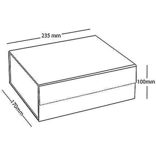 Luksus præsentation Sort gaveæskebånd 235x170x100