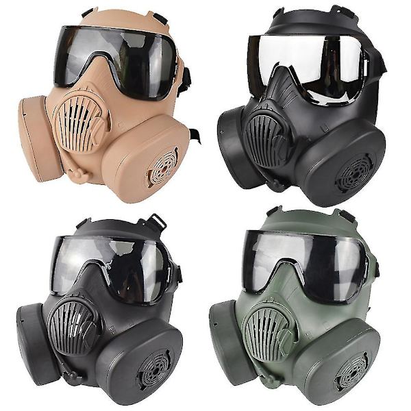 Taktisk Andningsmask Full Face Militär Airsoft Jakt