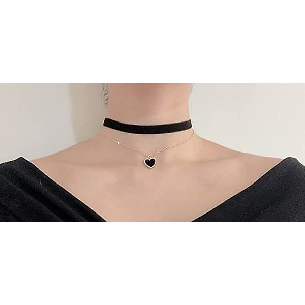 Momocat Halskæde Justerbar Rød Choker Krage Halskæder Til Kvinder Og Piger Chocker Halskæde