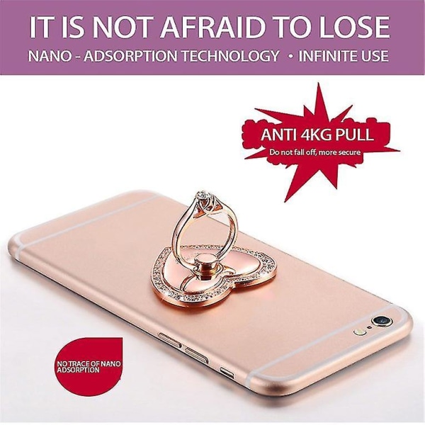 Unik Phone Ring Support Diamond Stand Lazy Hållare