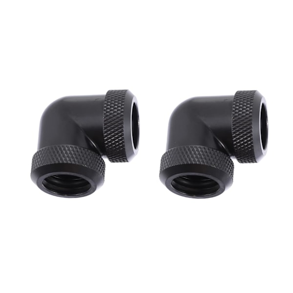 Vattenkylningsröranslutning 14mm Id x 10mm Id 90 Graders Vinkel Lätt att Installera för Vattenkylningssystem