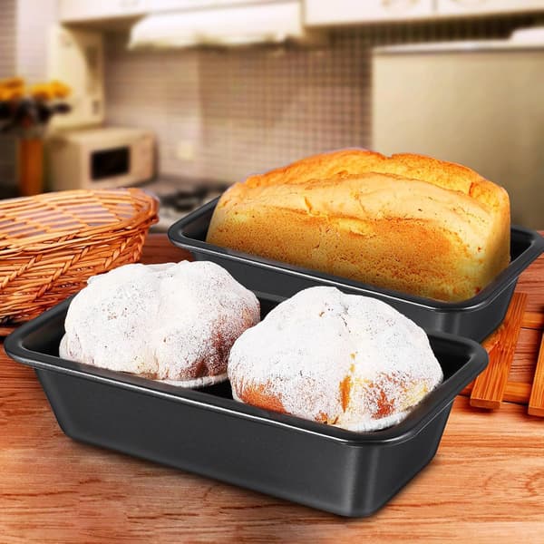 3 stk. brødform toastform rektangulær kulstofstål non-stick belægning robust konstruktion sikker