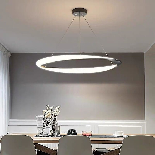 60cm LED Pendellampe 1-lys Ring Cirkel Dæmpbar