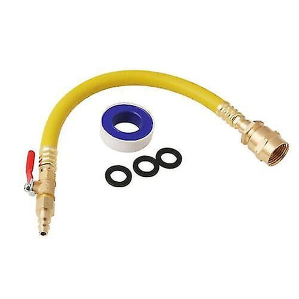 RV Sprinkler Blowout Adapter 15'' Slange med Aflukningsventil
