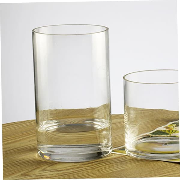 Glasblomvas Skrivbordsblomvas Cylinderform Elegant Samtida Glas Mångsidig Dekoration