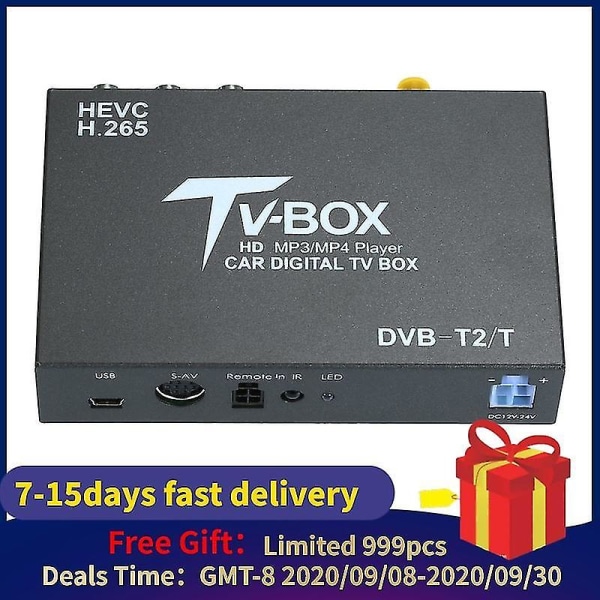 Kkmoon Bil-TV Signalboks DVB-T T2 Mobil Digital TV-boks
