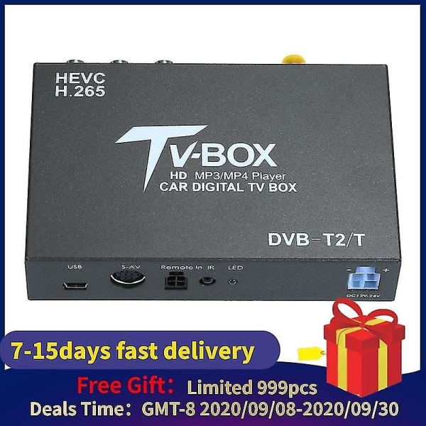 Kkmoon Bil-tv Signalbox Dvb-t T2 Mobil Digital TV Box