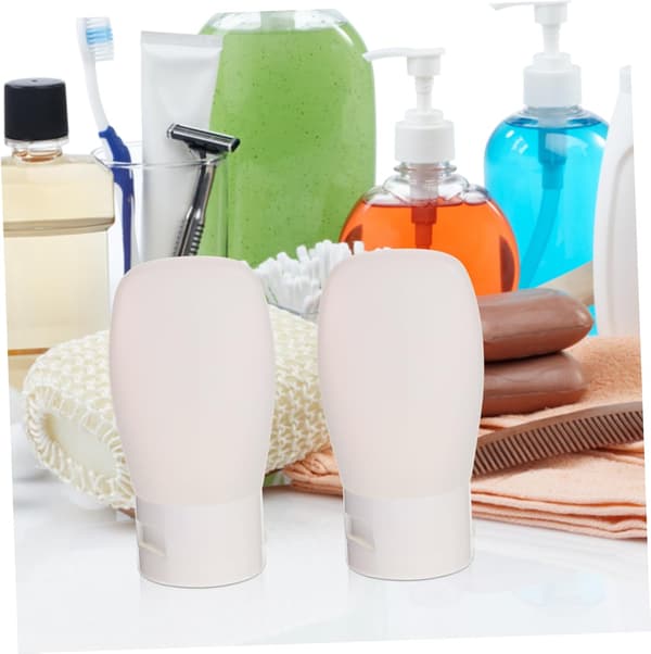 4 st rese kosmetiska dispensrar set 30 ml plastflaskor med snäpplock