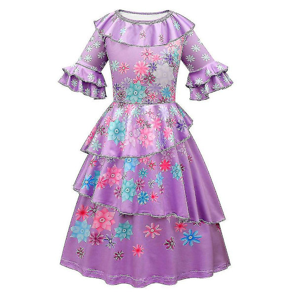 Encanto Isabela Fancy Up Kostyme for Jenter 8-9 Years