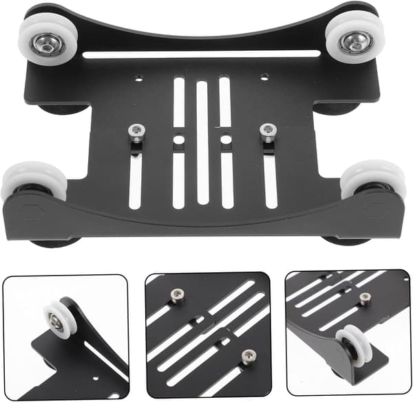 Aluminium 3D-printer filamentholder med justerbar bredde 33mm-77mm, solid design oppbevaringsstativ