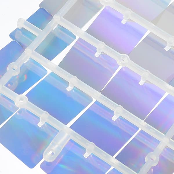 Party Paljett Väggpaneler Skimrande Vägg Bakgrundspanel Silver PC Pet Material