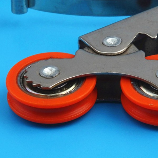 41 mm suihkuovien rullat, metalliset, kaksoispyöräiset/yksipyöräiset Single cam