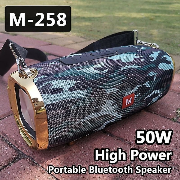 50W Trådlös Bluetooth-högtalare Utomhus Subwoofer Ljud