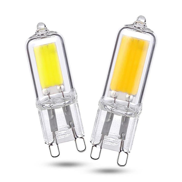 10 st Super Ljusa G9 LED-Glödlampor Dimbara Glaslampor