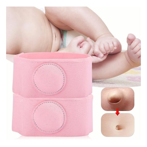 Bråckbälte Baby Convex Belly Navel Protectors (rosa) (2st)