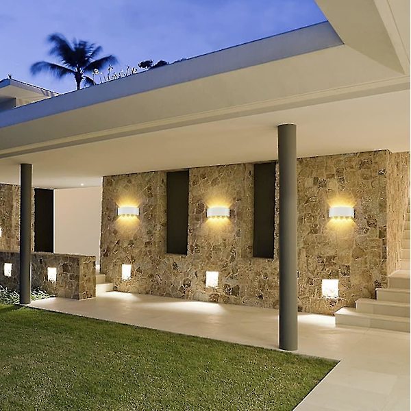 Modern Vattentät Vägglampa Led Vägglampa Upp Ner Aluminium Vägg