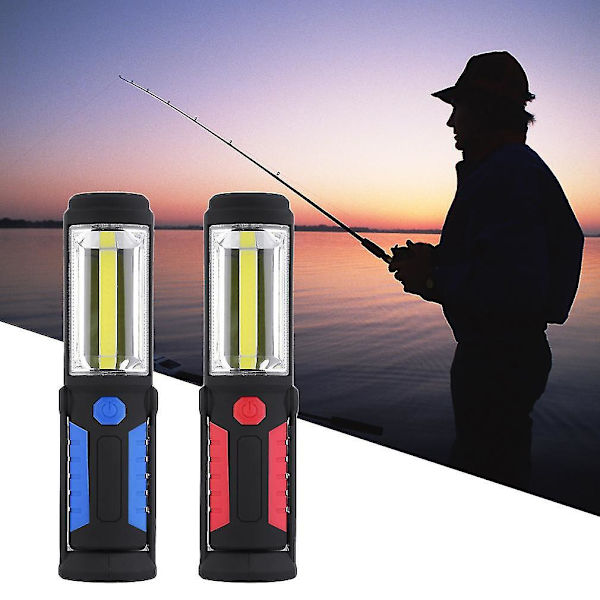 1 LED 1 COB Utomhus Fiskelampa Magnetisk Nödljuslampa