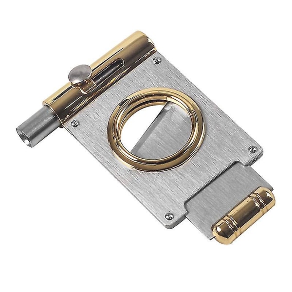 Cigar Cutter Lomme Metal Cigar Cutter, Skarp Klinge, Rustfrit Stål (1stk guld)