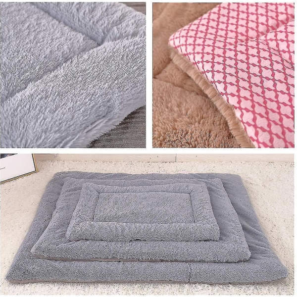 Koiran sängyn tyyny lämmin kenneltyyny pestävä, käännettävä koiran häkkimatto koiranpennulle Patja (shikai)-yuhao