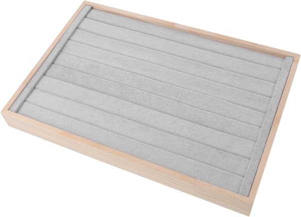 Trä smyckesbricka ringhållare display organizer bricka för smyckesförvaring för heminredning