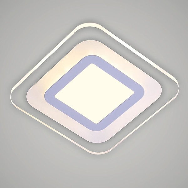 1-lys 20cm Kvadratisk LED Loftlampe Basic Flush Mount
