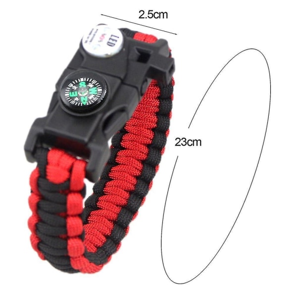 Emak 20in1 vanntett Sos LED Camping Vandring Armbånd