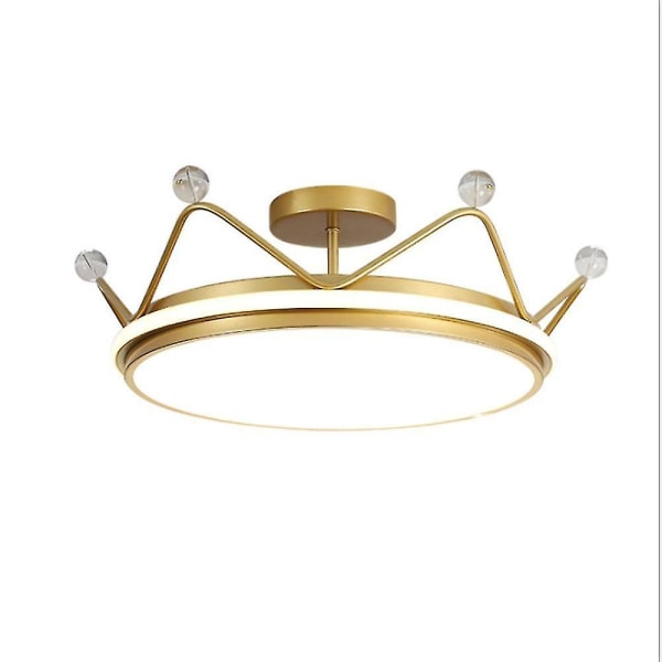 34w Golden Crown lysekrone Princess barneromslampe