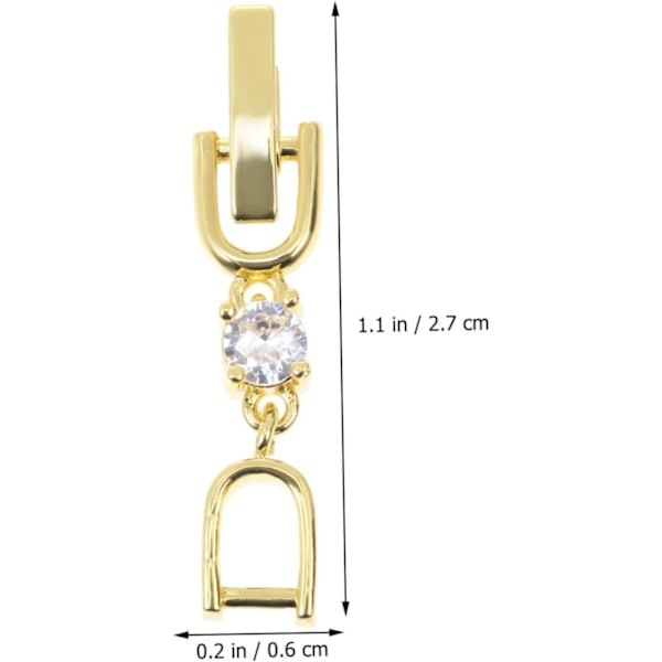 Förlängningskedjor för Smycken 12st Set Guldpläterat Strassspänne för Armband Fotlänkar