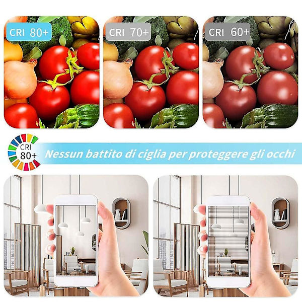 6-pack 6W LED-globbulbs E14 G45 20 LED SMD2835