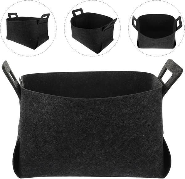 Tvättkorg Organizer Förvaringshållare 36 * 25 * 23cm Polyester Vikbar