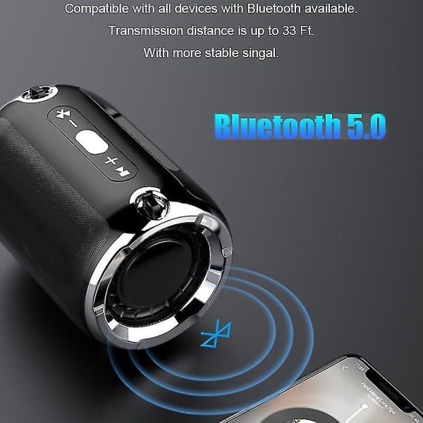 Högpresterande Vattentät Bluetooth-högtalare Bärbar Kolonn