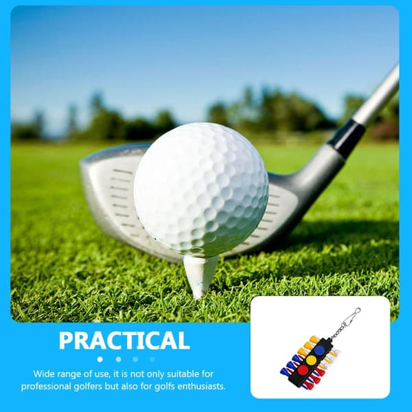 4 sæt plastik golf tee holdere bærbare tee holdere tilbehør