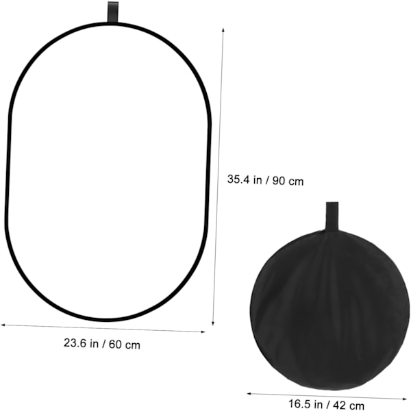 Fototillbehör 5 Färg Reflektorer 60 * 90cm Kameratillbehör Ljusreflektor Diffuser Verktyg
