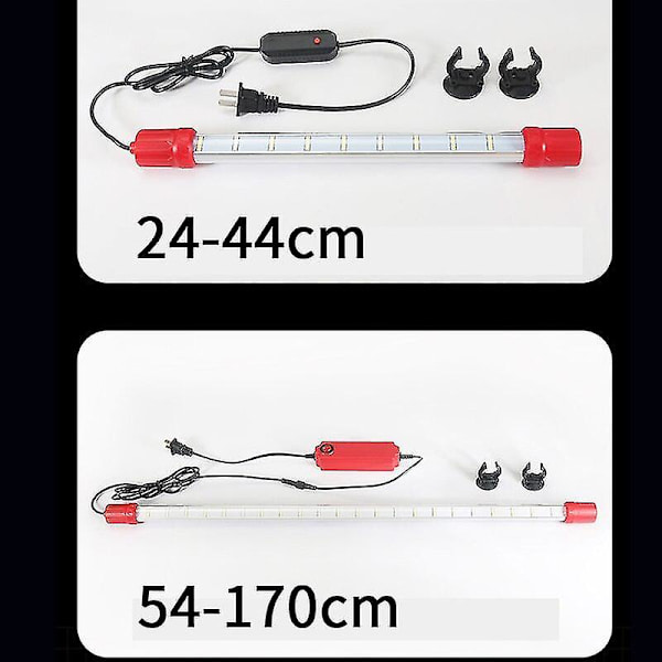 Akvarium LED Lys Fiskedam Plante Lampe Akvatisk Belysning