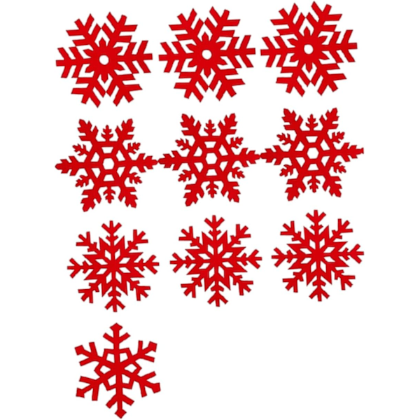 Värmeisolerade Snöflingekunderlägg 10 st Slumpmässig Stil Koppunderlägg för Julstämning