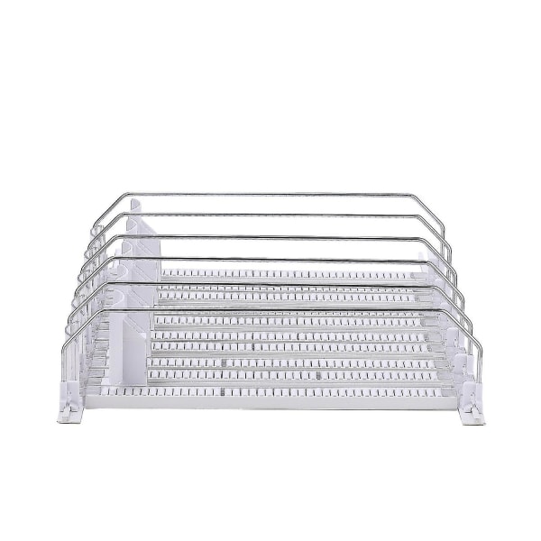 31 cm Dryckesorganisatör Kylskåp Vit Automatisk Pusher Glide