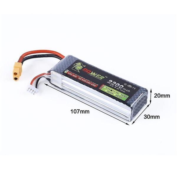 Lion Power 11,1V 2200mAh 30C Li-polymer-batteri