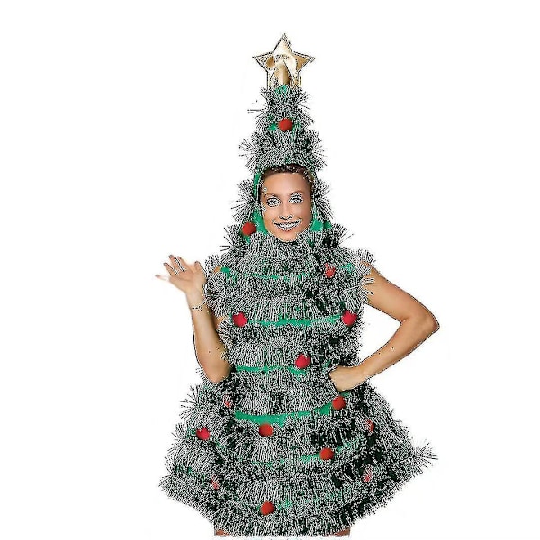 Jultomte Kostym för Vuxna Scenframträdande Cosplay Festival Party Julgran Kostym Rollspel Jul Outfitzh52zh52