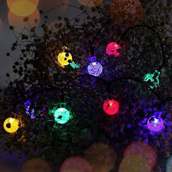 Udendørs Solcelle-Lysstreng LED Solhavelys 6,5m 30LED