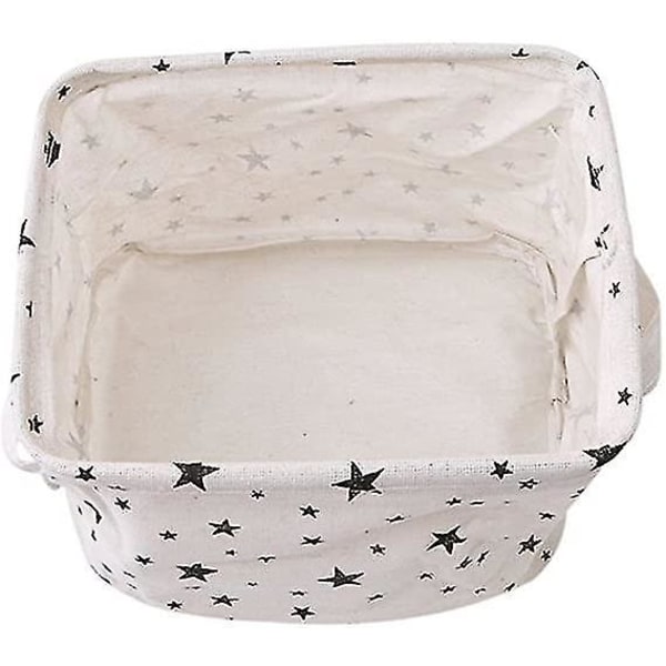 Cotton Storage Box Fabric Desktop Debris Basket 5-point Star