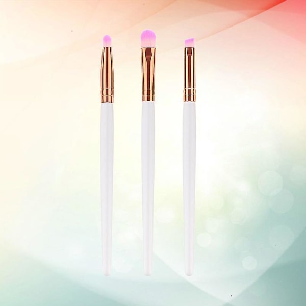 3 stk træskaft Nylon børster Makeup Brush Kosmetik Pulver Blush Brush Kit Til Kvinde (t-03-005)